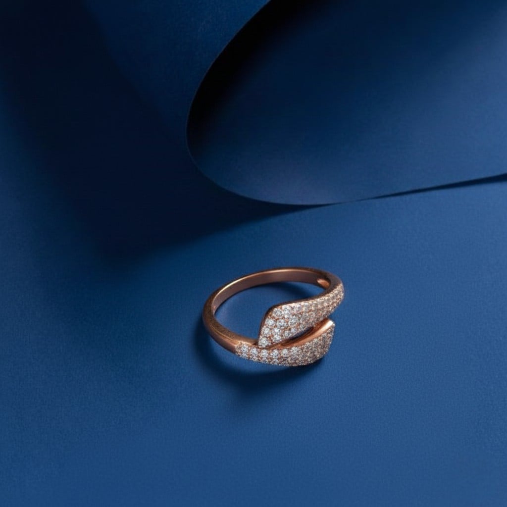 Abstract Embrace Diamond Ring