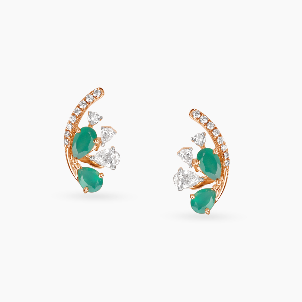 Elegant Diamond Stud Earrings