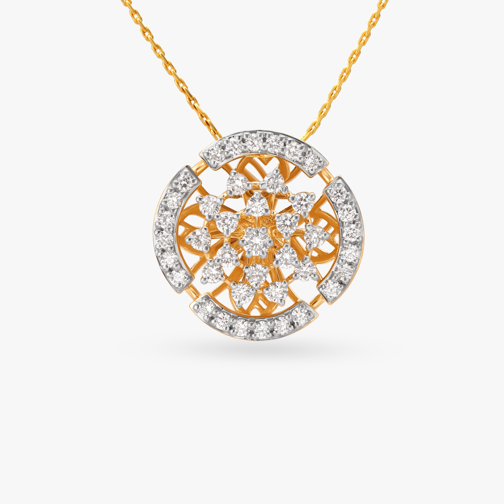 Cascade Of Elegance Diamond Pendant