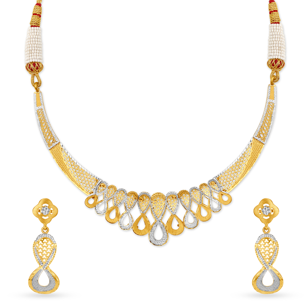Enchanting Gold Necklace Set
