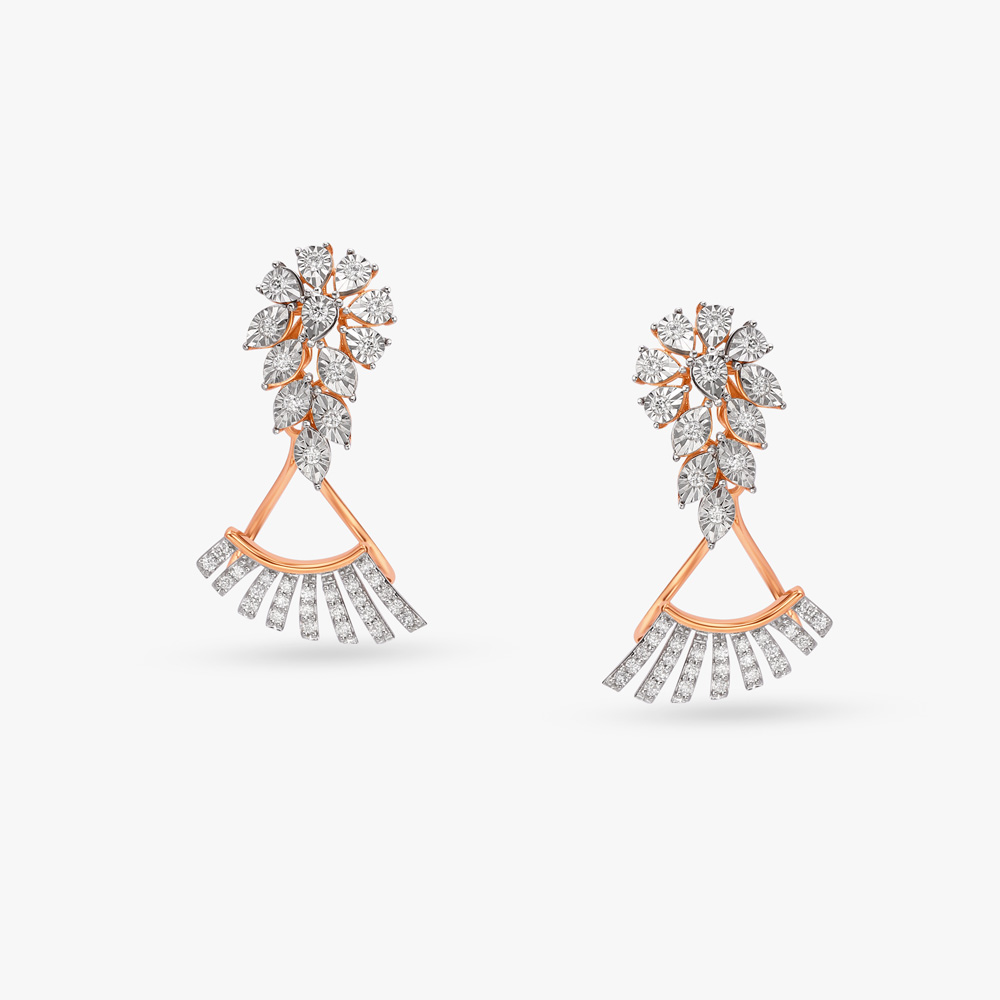 Shimmering Brilliance Diamond Stud Earrings