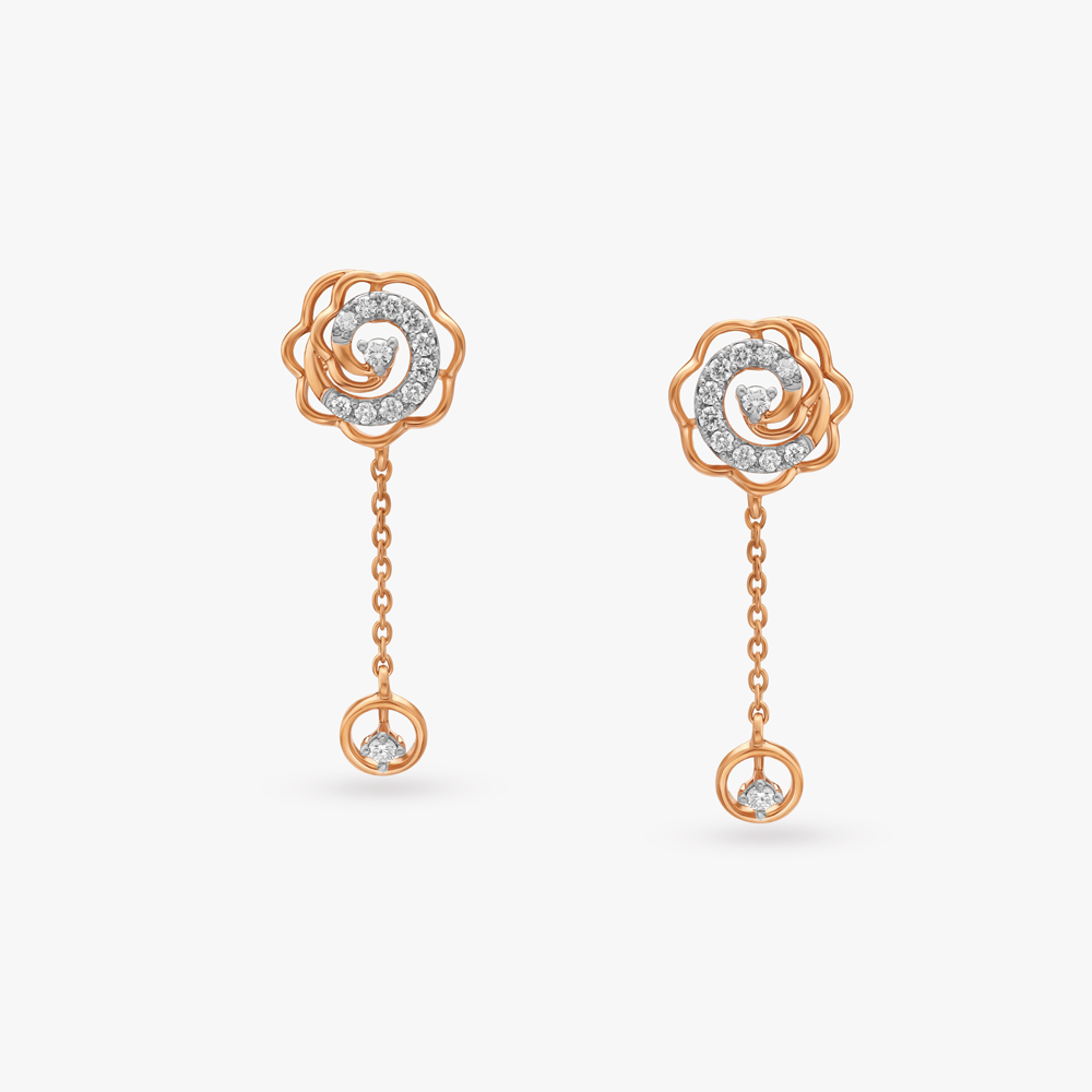 Classic Elegance Diamond Drop Earrings
