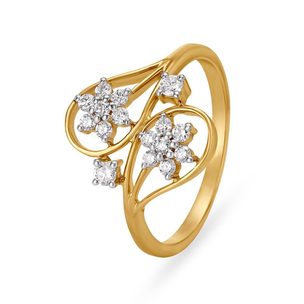 Ravishing Nakshatra Diamond Finger Ring