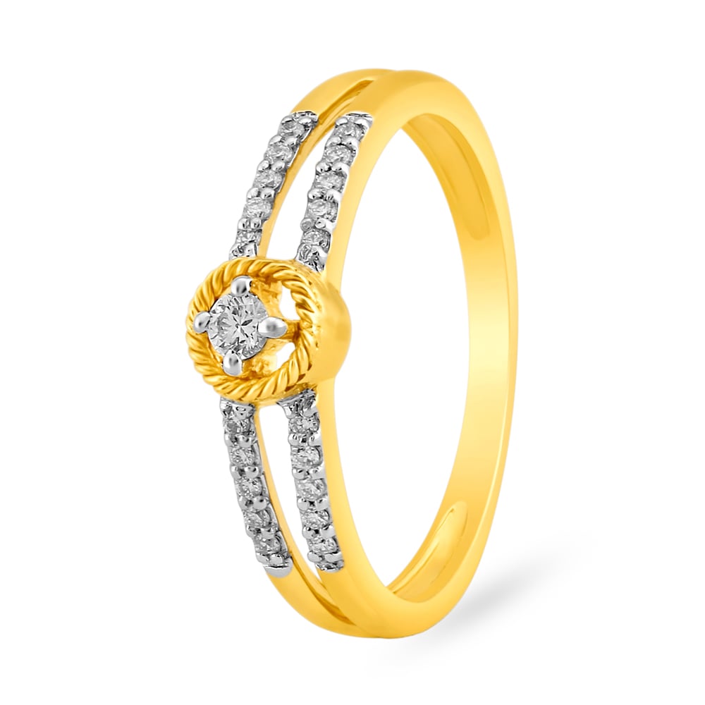 Imposing Contemporary Diamond Finger Ring