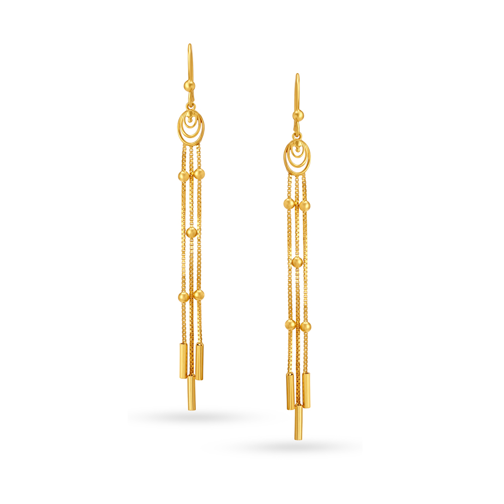 Dreamcatcher Gold Hoop Earrings