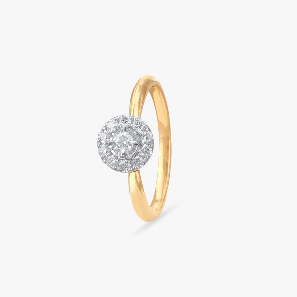 Stellar Halo Diamond Ring