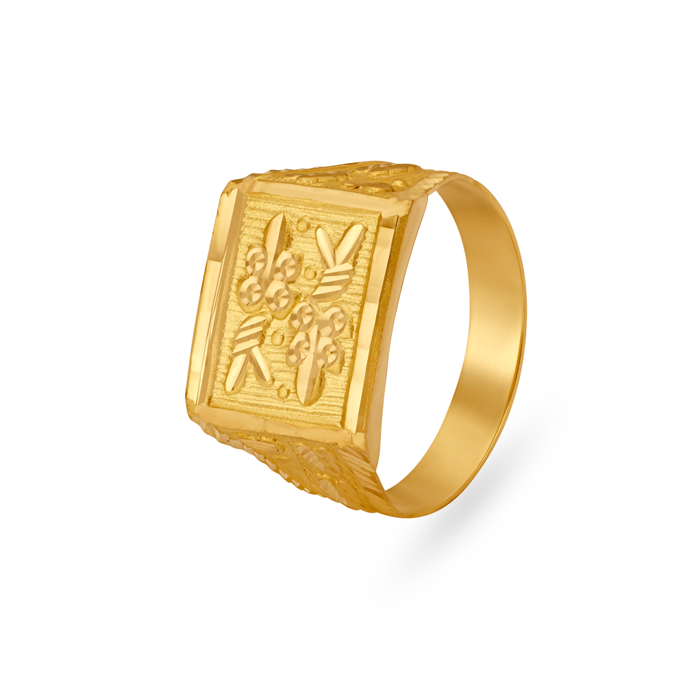 Opulent Stamp Ring for Men
