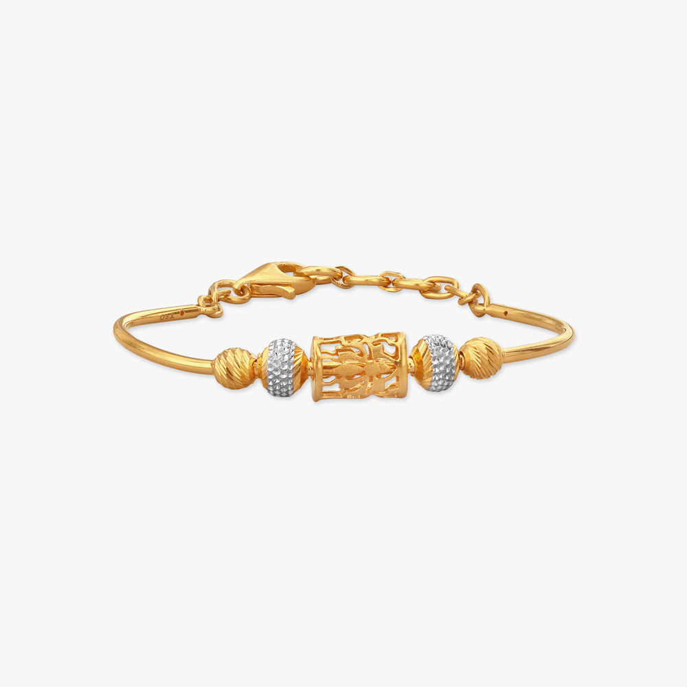 Little Stars Gold Bangle For Kids