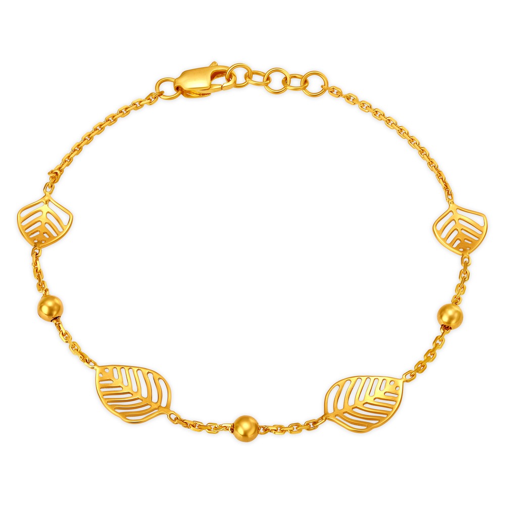 Leaf Trail Gold Bracelet