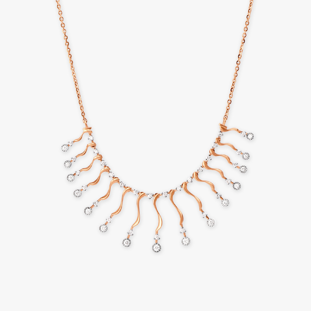 

Shimmer Droplets Diamond Necklace