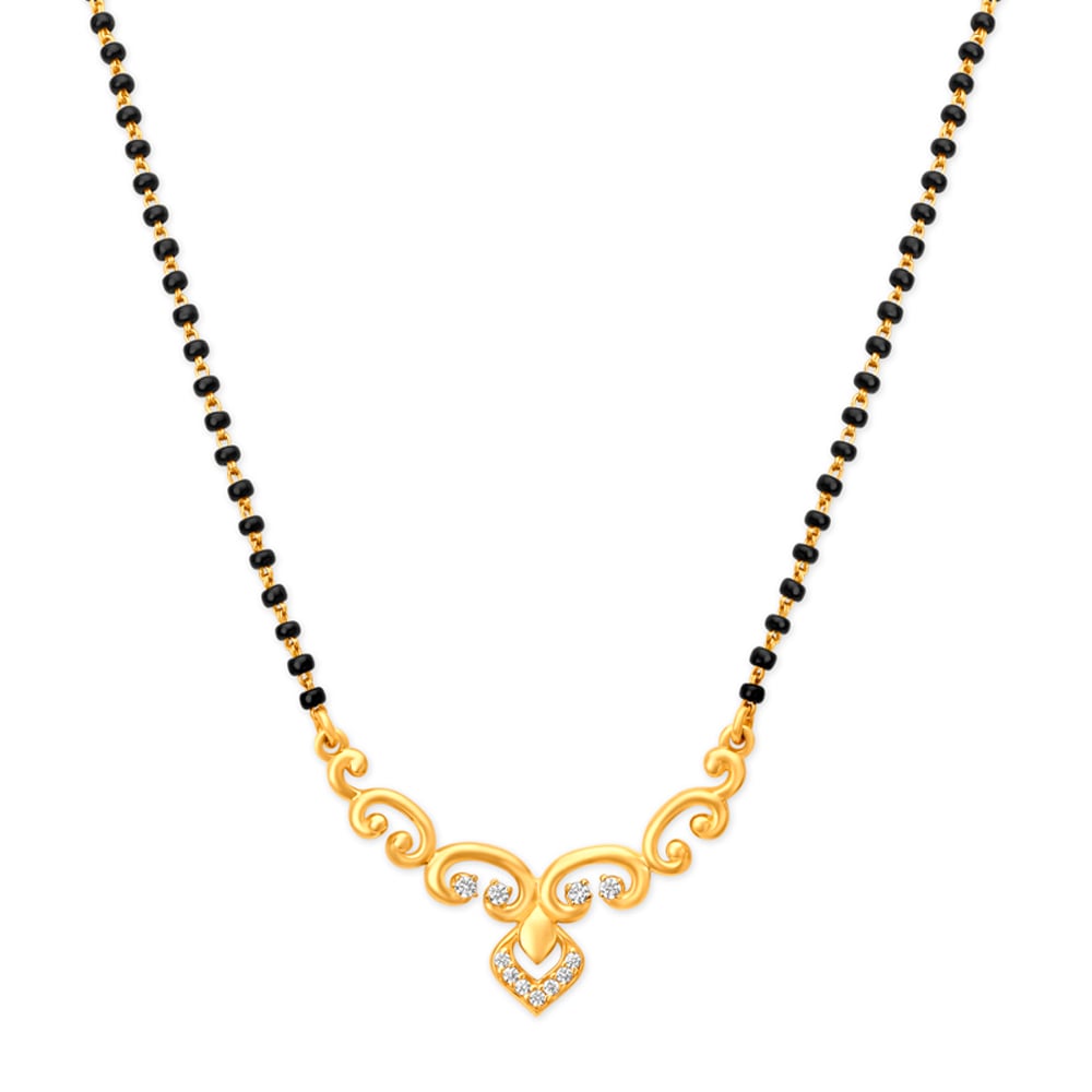 Eye Catching Heart Mangalsutra