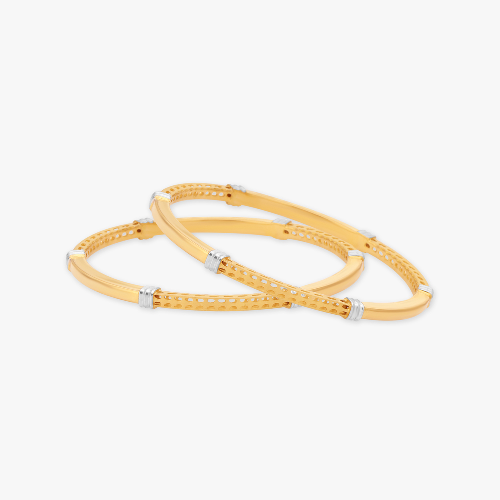 Sleek Gold Bangles