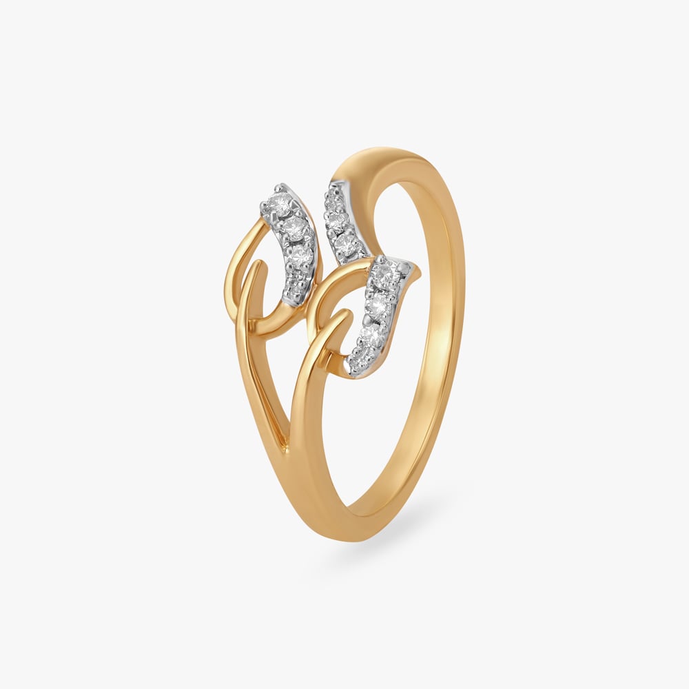 Twin Arc Diamond Ring