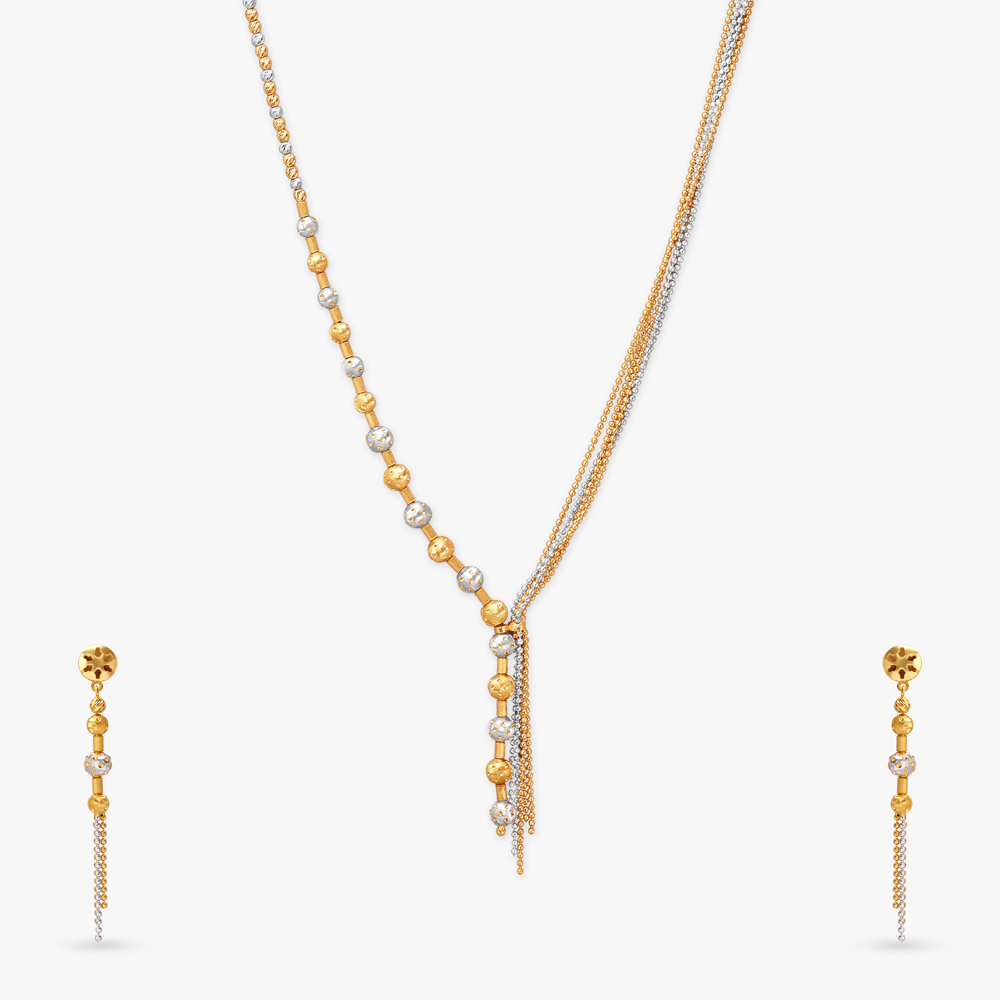 Timeless Beaded Gold Necklace Set