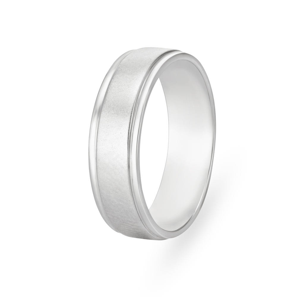 Sleek Minimalistic Platinum Ring for Men