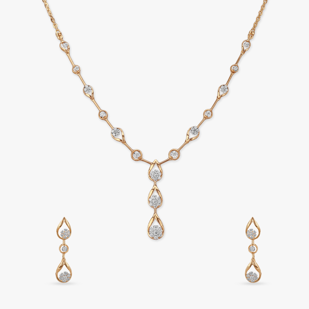 Timeless Glamour Diamond Necklace Set