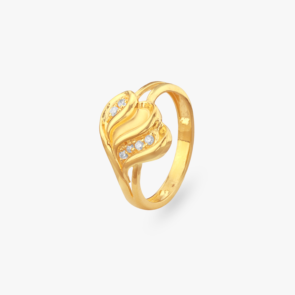 Sunstream Flow Gold Ring