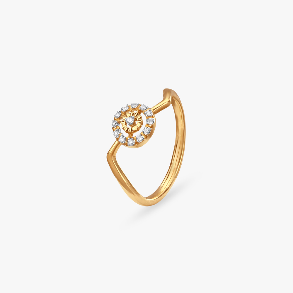 Radiant Sunburst Diamond Ring