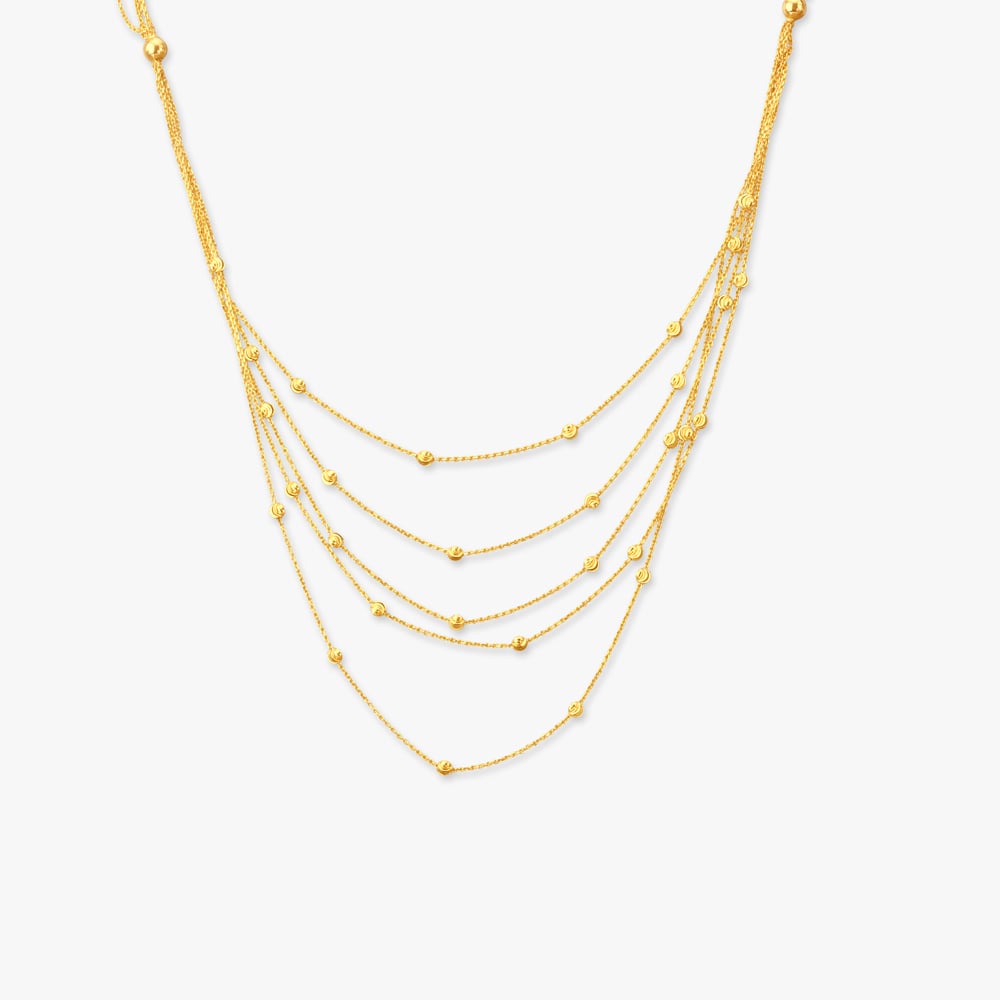 Layered Bead Gold Chain