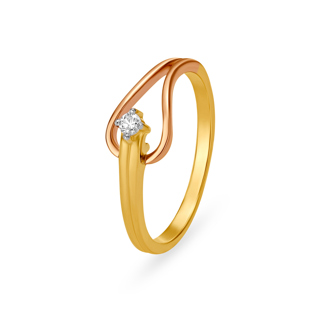 Nouveau Diamond Finger Ring