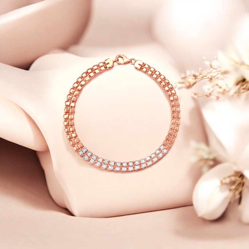 

Gleaming Grid Diamond Bracelet