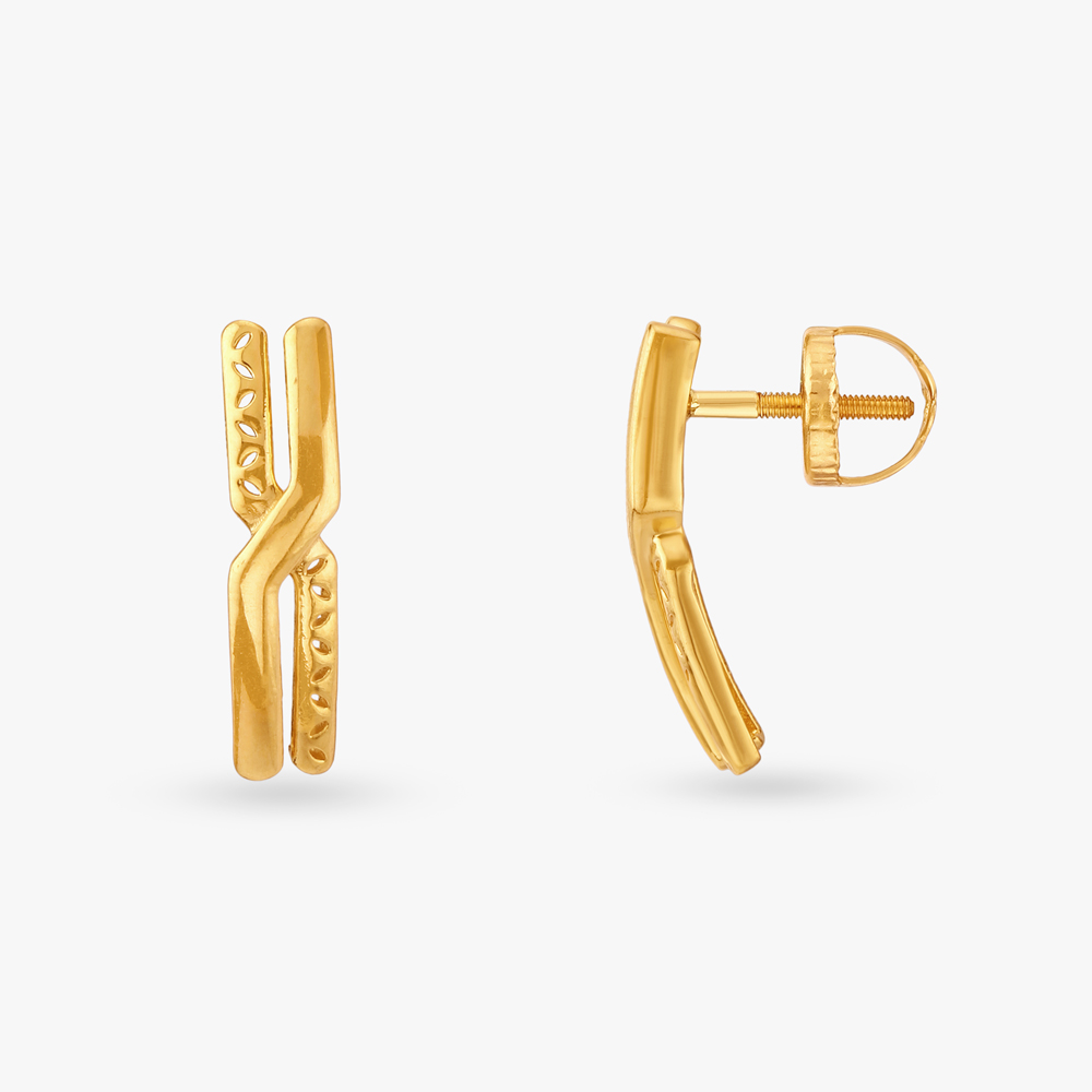 

Abiding Gold Stud Earrings