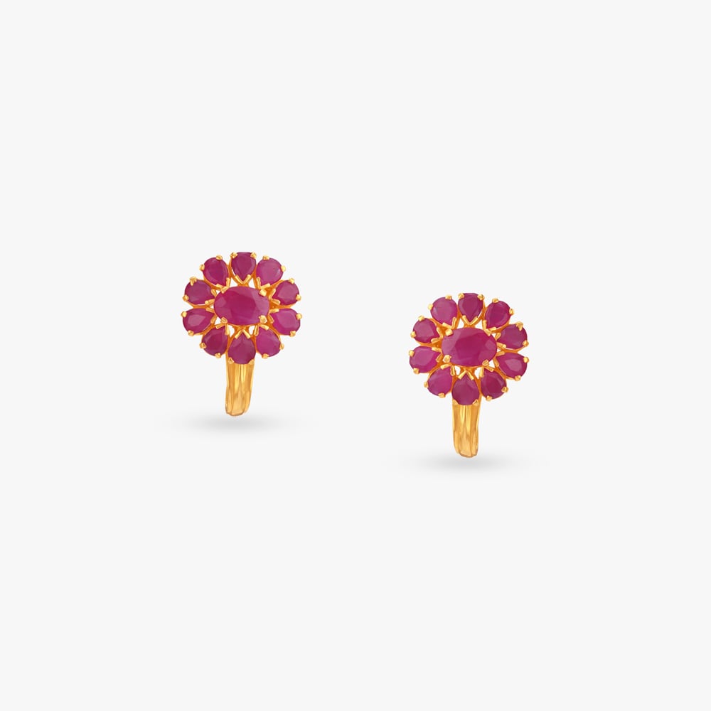 Radiant Bloom Stud Earrings