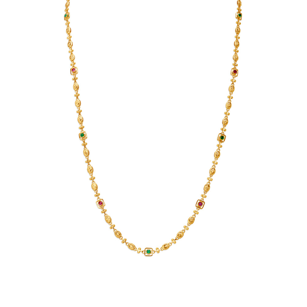 Subtle Rectangular Links Gold Chain
