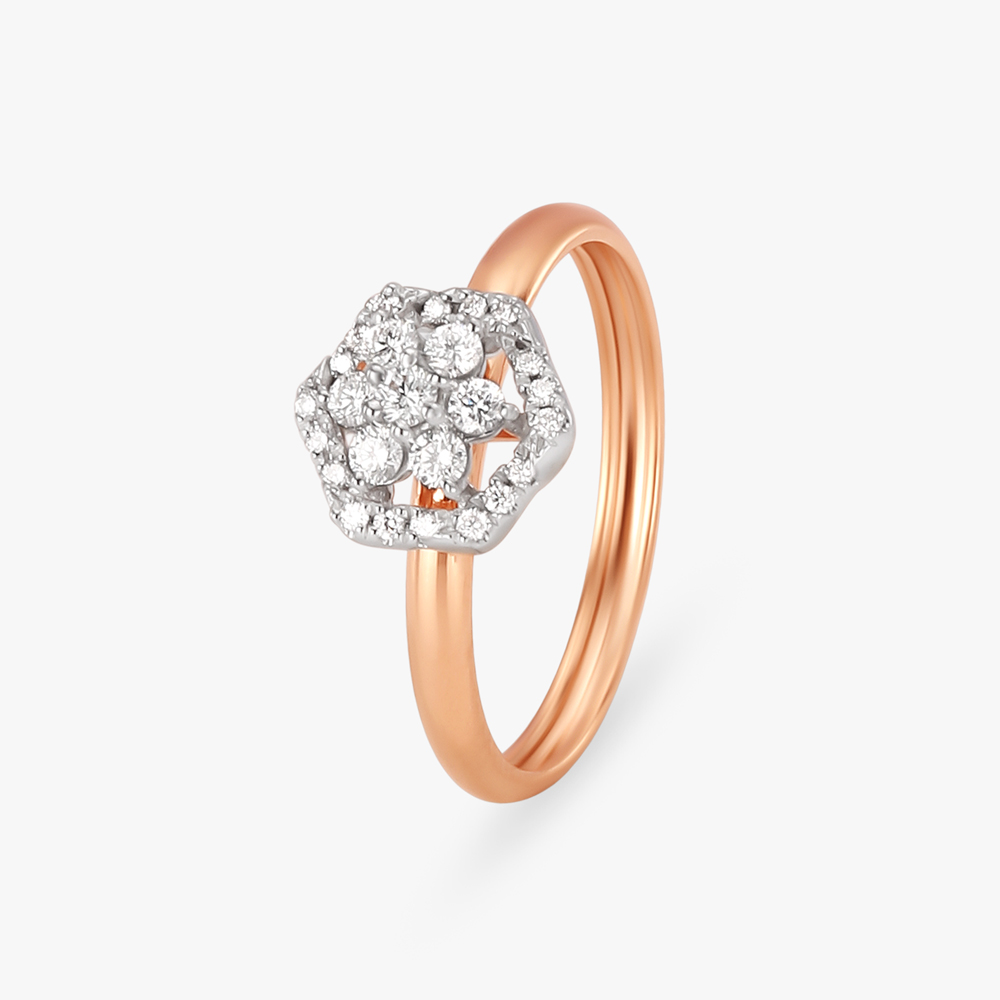 Elemental Diamond Finger Ring