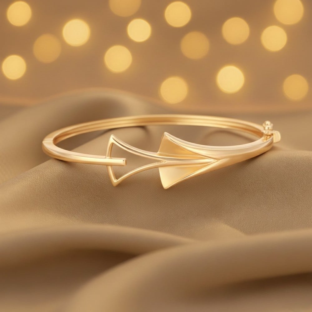Avant-Garde Gold Bangle