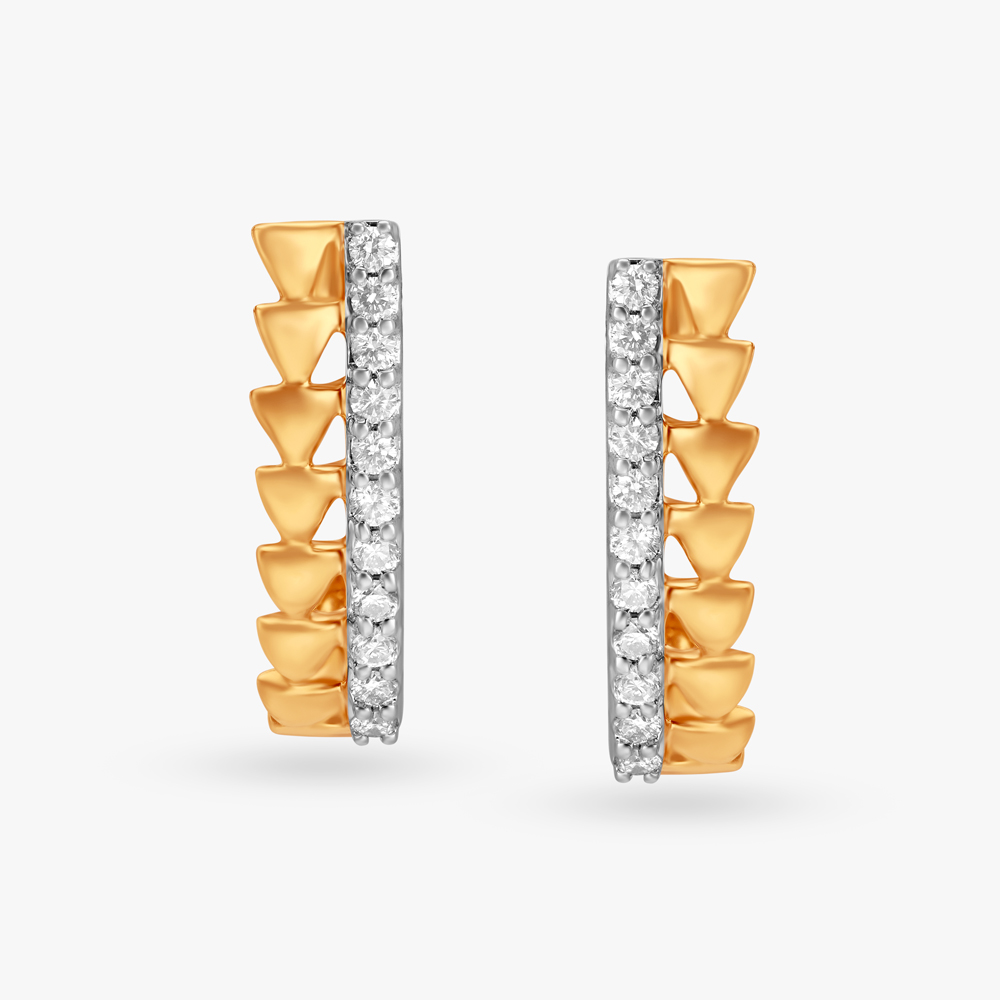 An Array of Diamonds Stud Earrings