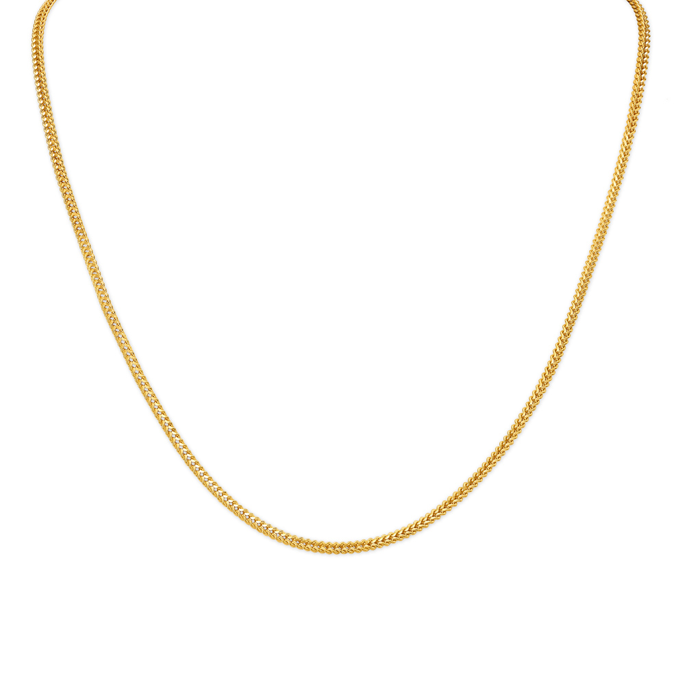 Sleek Glossy Gold Chain