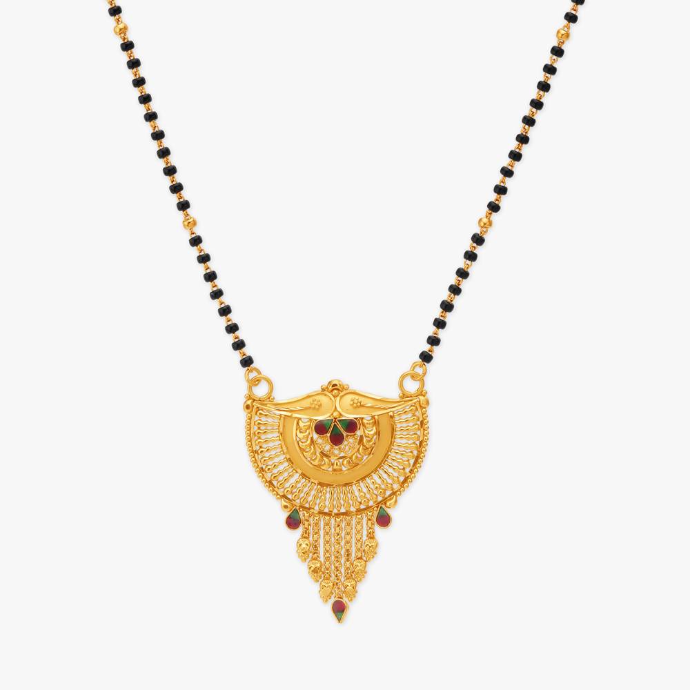 Opulent Enameled Mangalsutra