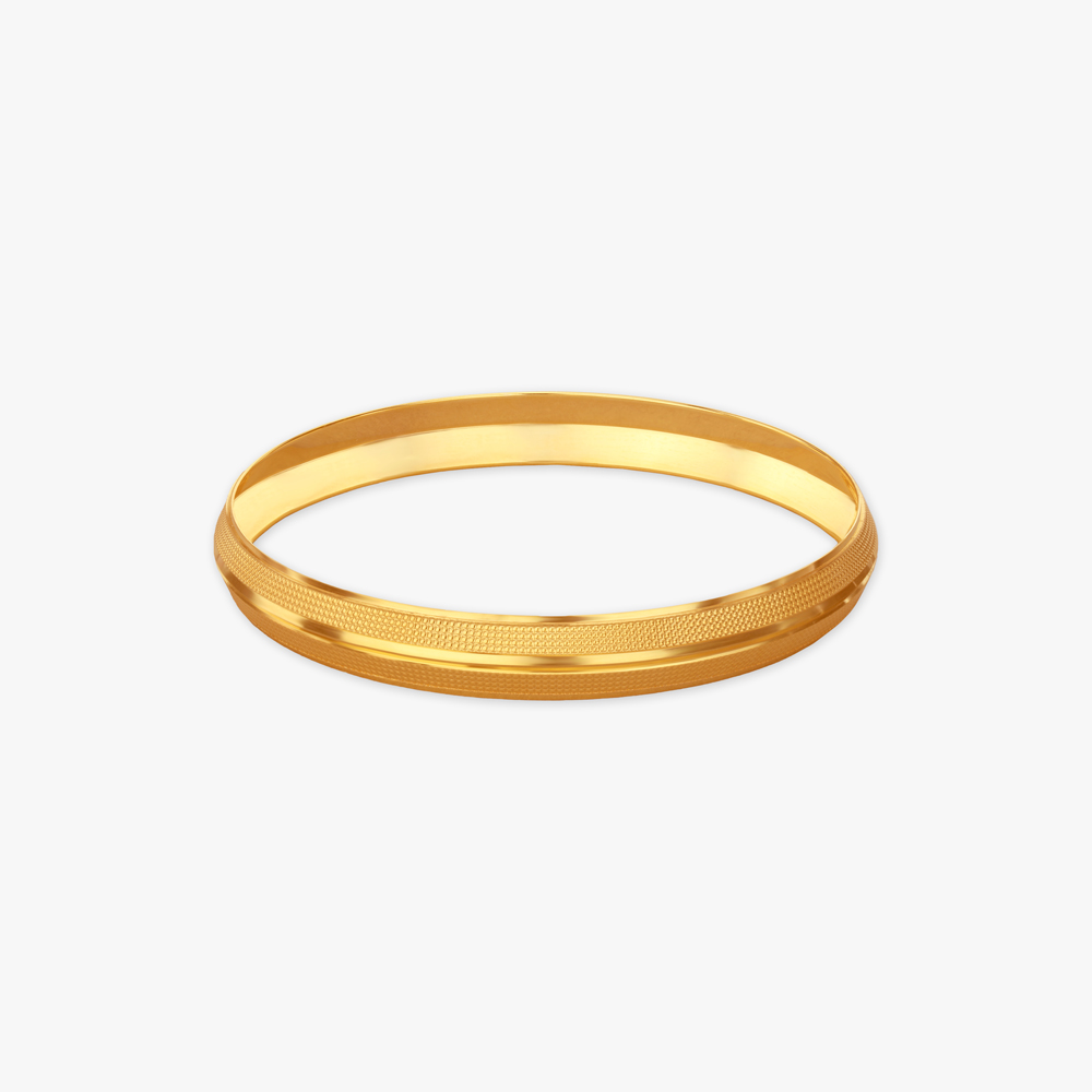 Regal Glow Gold Kada for Men