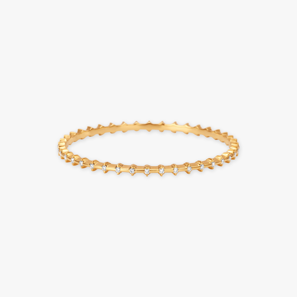 Minimalist Diamond Bangle