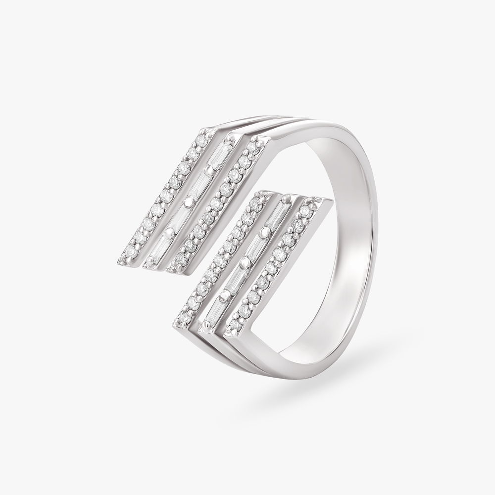 Infinity Sparkle Diamond Open Finger Ring for Men