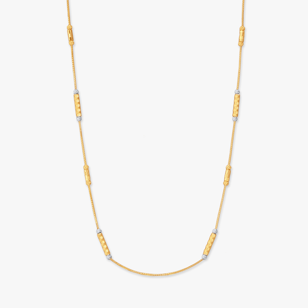 Woven Links Gold Chain