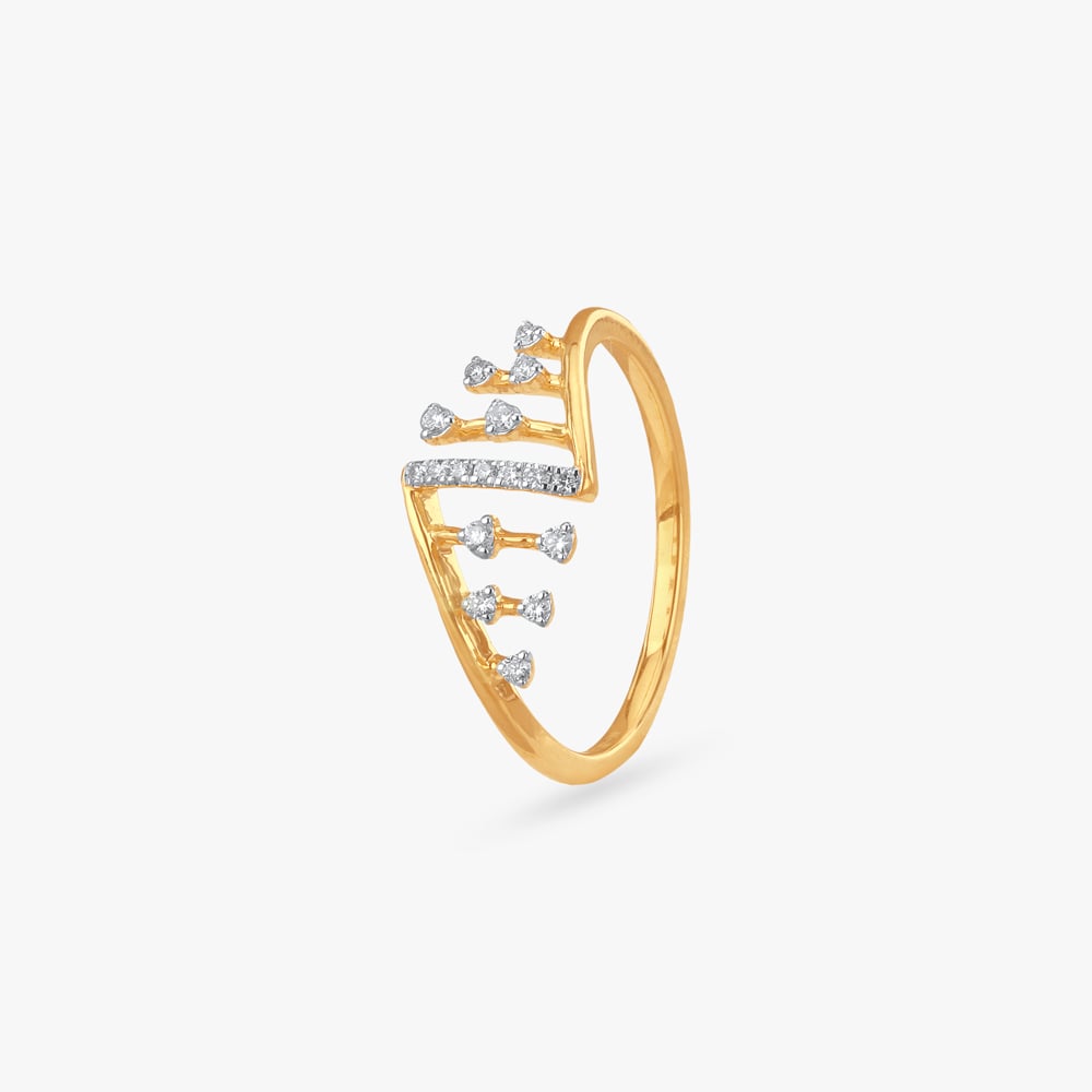 Crown Arch Diamond Ring