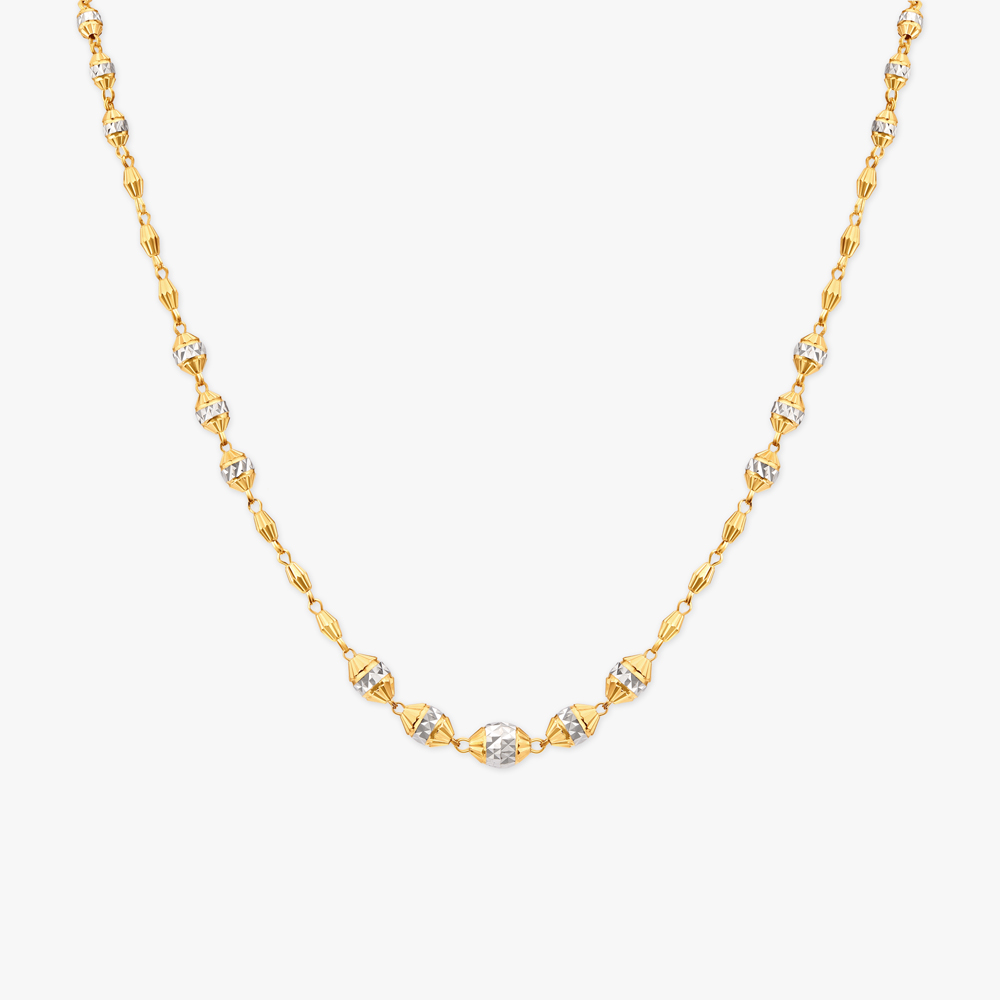 Beaded Gold Chain
