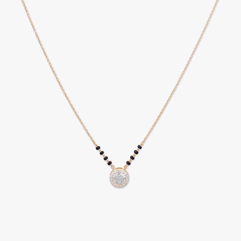Circle Sparkle Diamond Mangalsutra