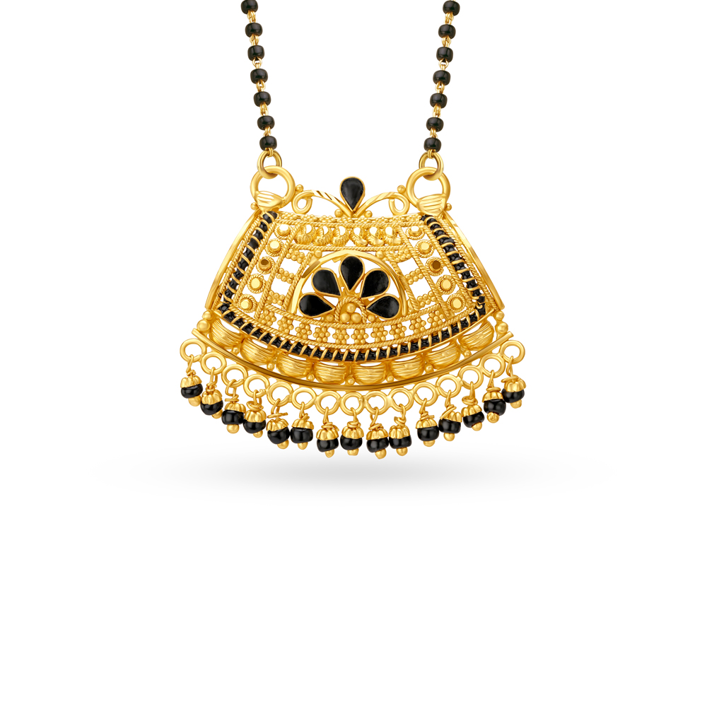 Glittering Gold Pendant