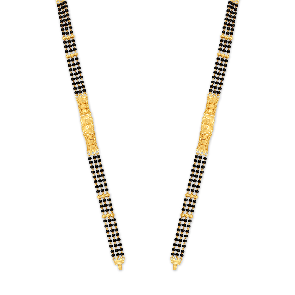 

Traditional Black Bead Gold Mangalsutra