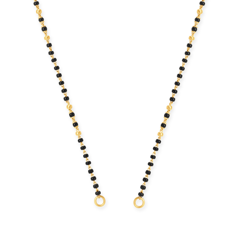 Gold and Black Bead Mangalsutra