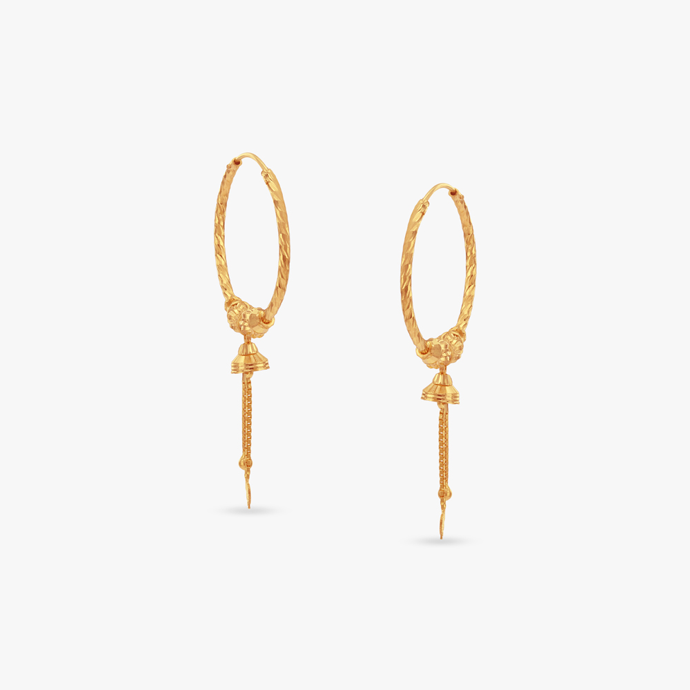 Heritage Glow Gold Hoop Earrings