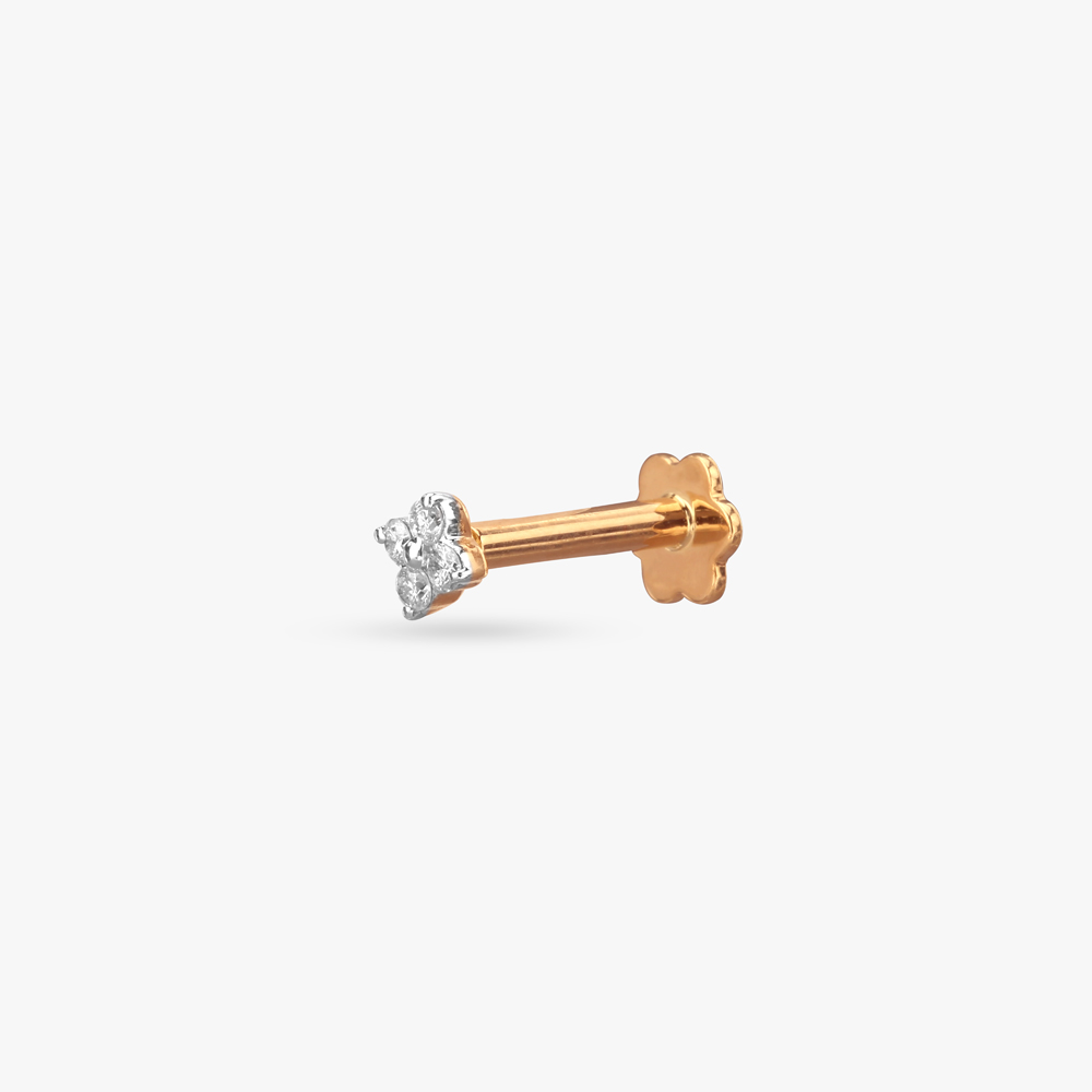 Timeless Petal Diamond Nose Stud