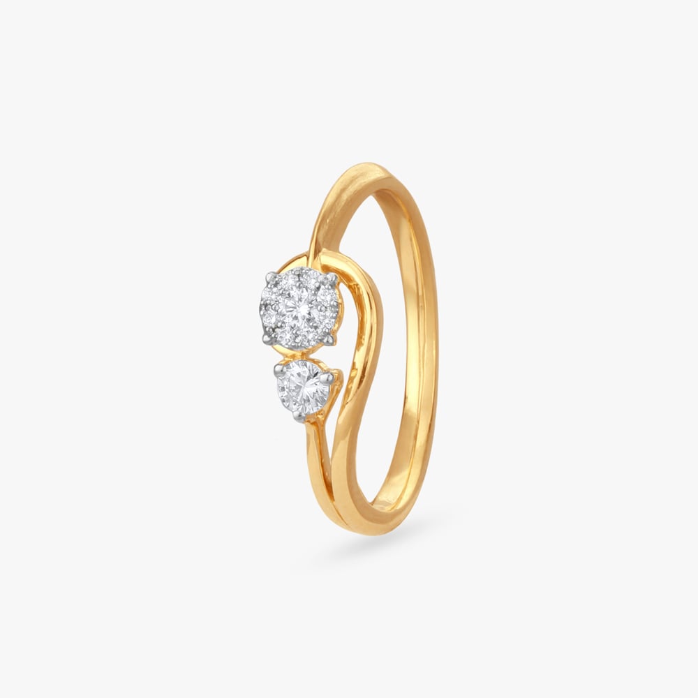 Petite Elegance Diamond Finger Ring
