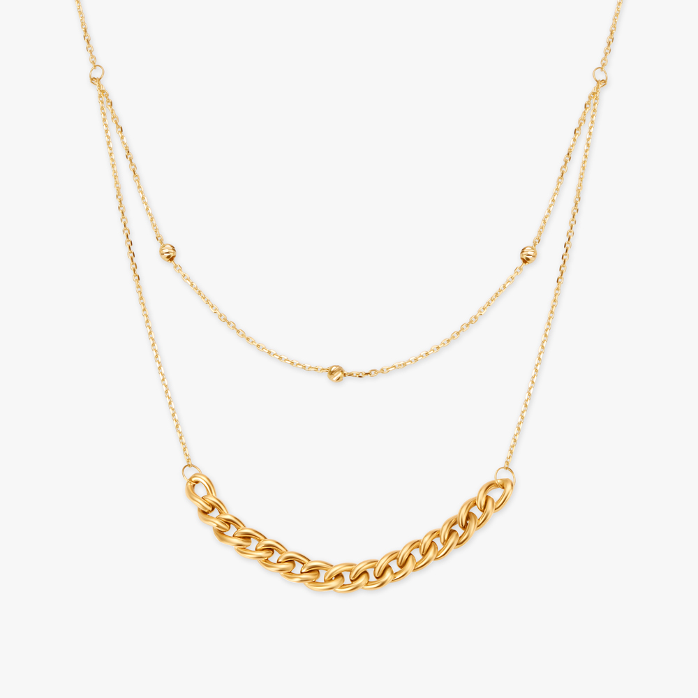 

Graceful Figaro Layered Necklace