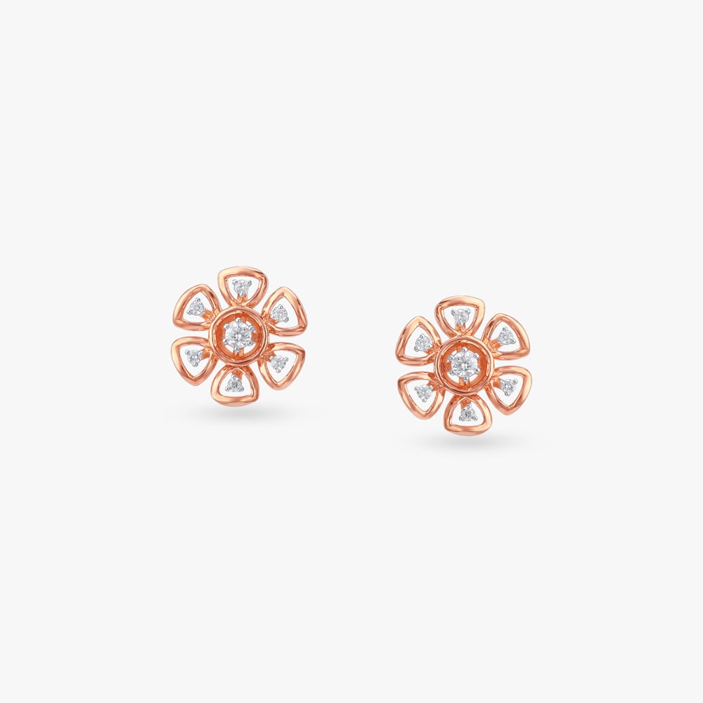 Heritage Halo Diamond Stud Earrings