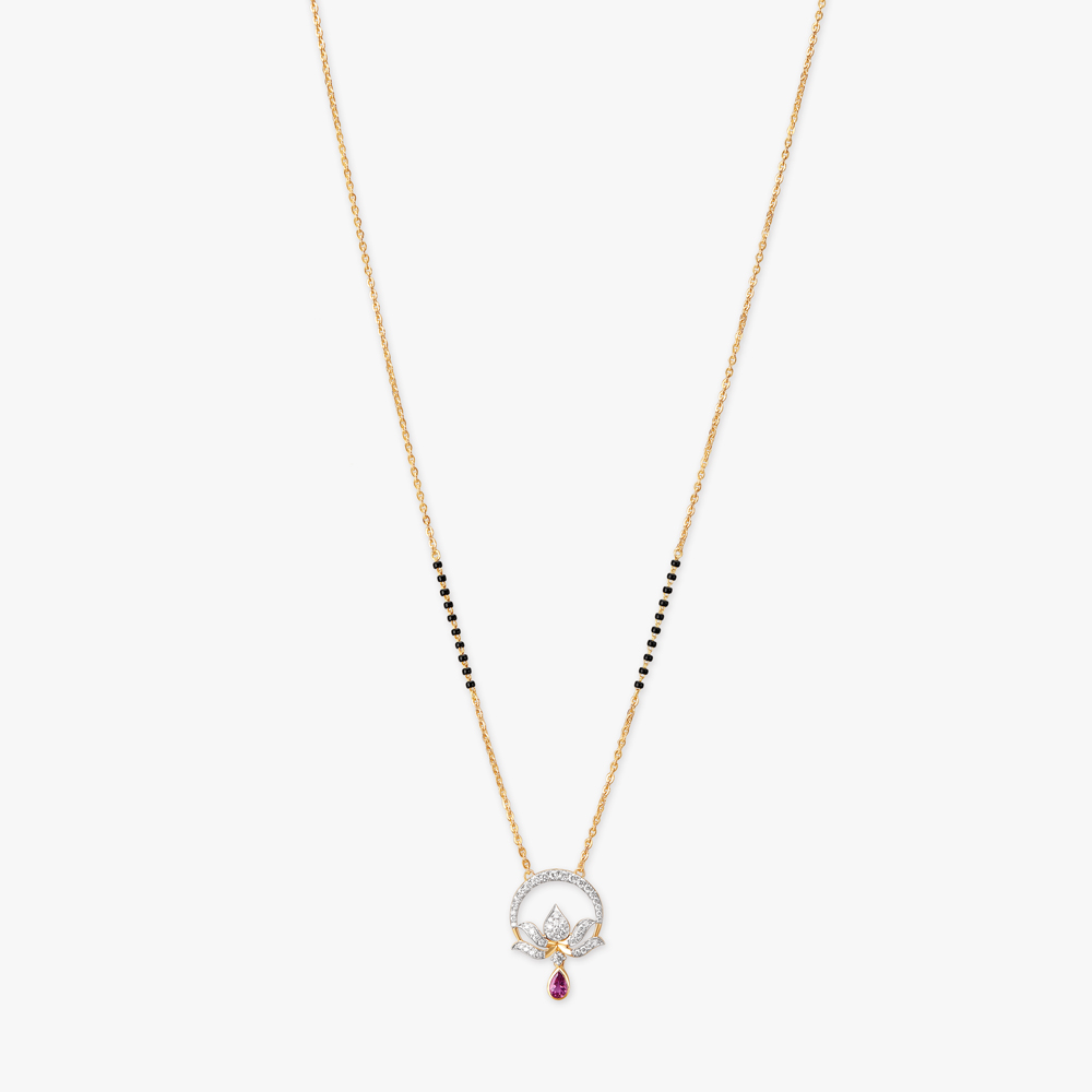 

Serenity Lotus Diamond Mangalsutra