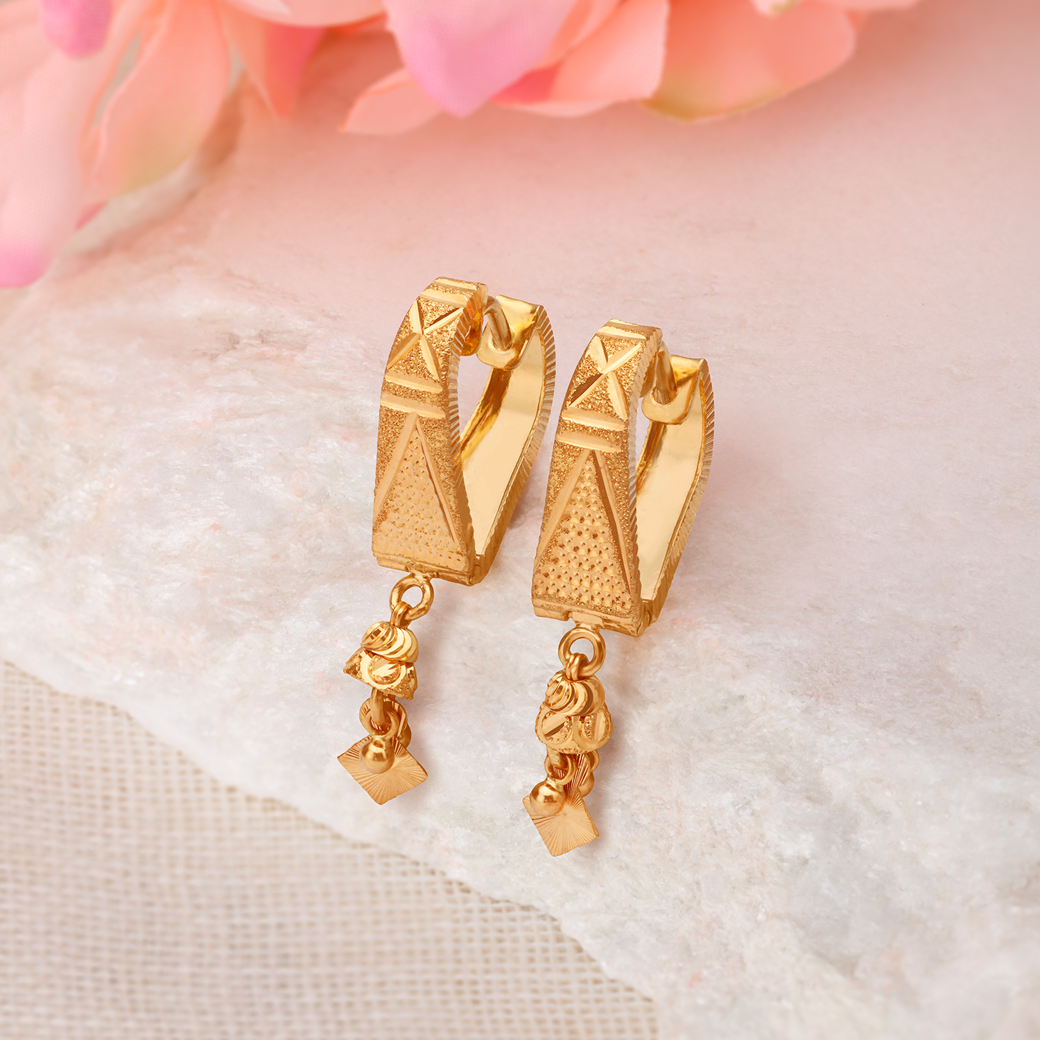 Marvellous Bali Style Hoop Earrings